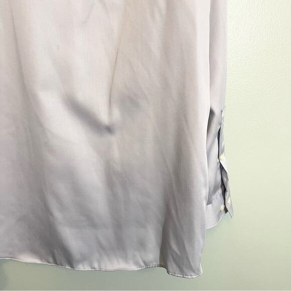 MICHAEL Michael Kors Men's Light Blue Collared Long Sleeve Dress Shirt Size 16.5 - Picture 7 of 13